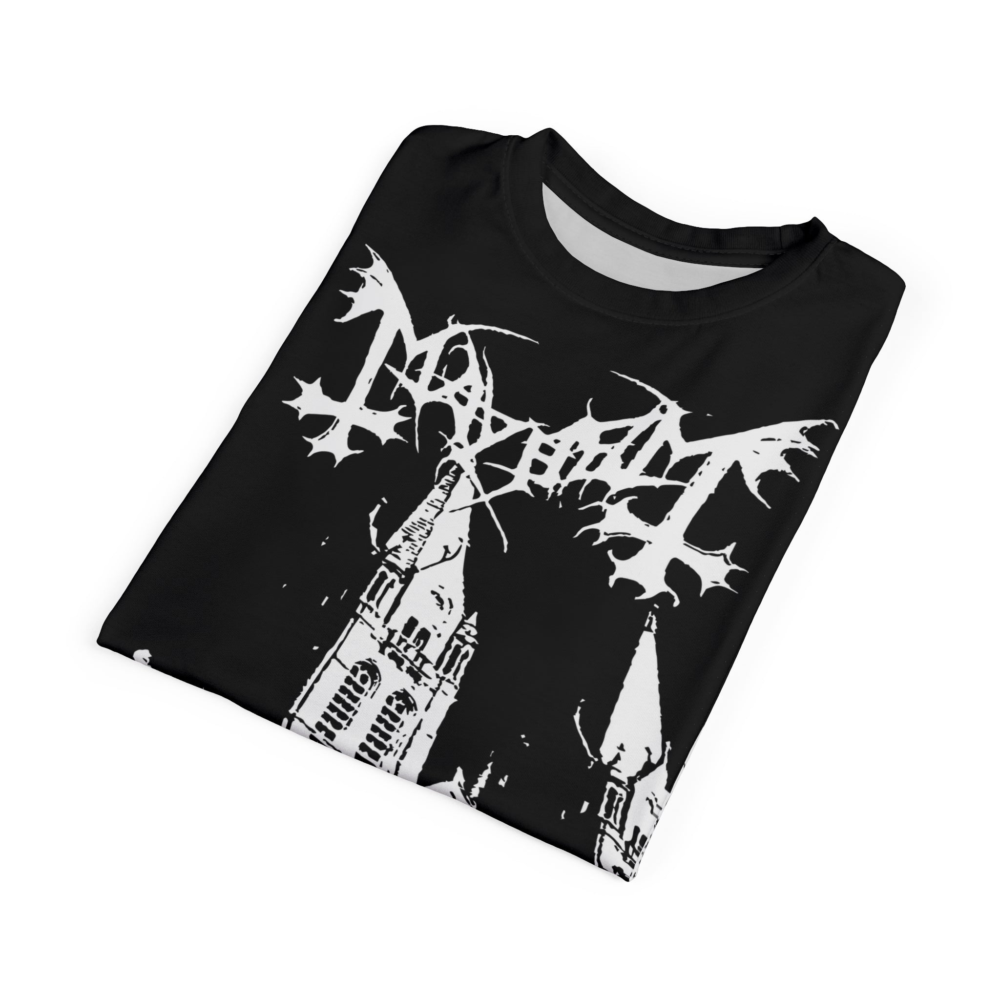 Metal- Mayhem Black Metal Church Graphic Tee