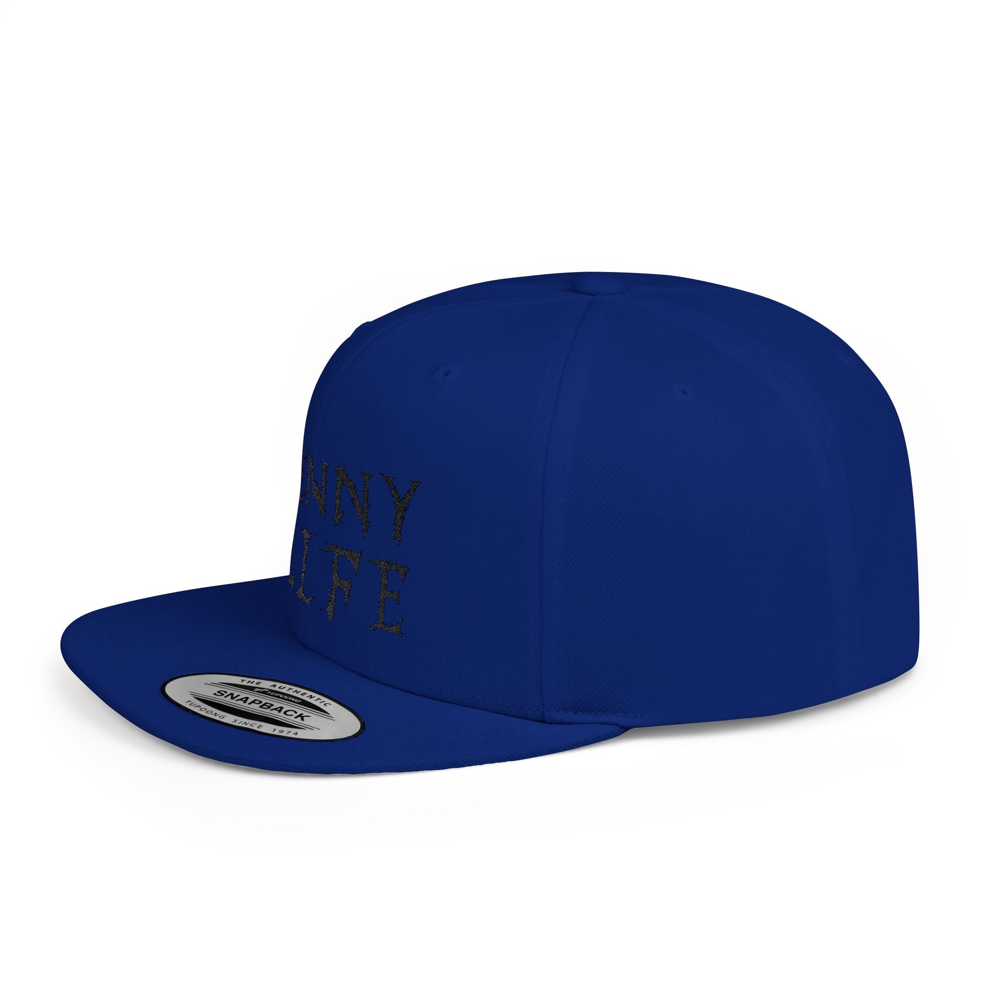 Henny-Snapback Hat — "Henny Life" Embroidered Flat Bill Cap
