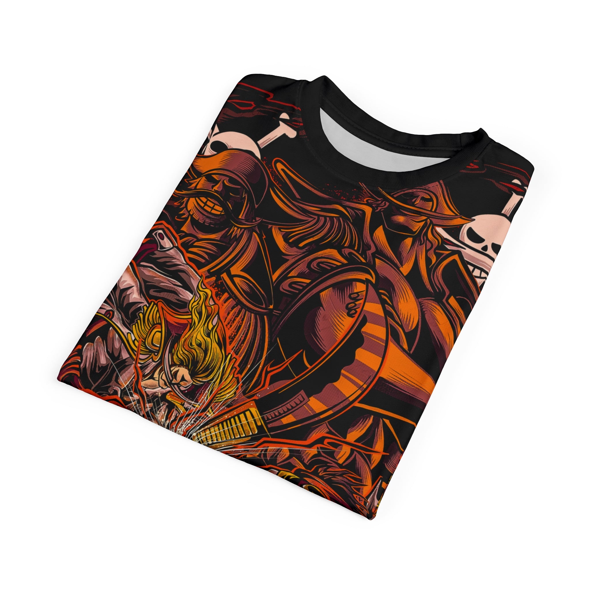 Anime- Pirate Skull Graphic Tee — Anime All-Over Print Shirt