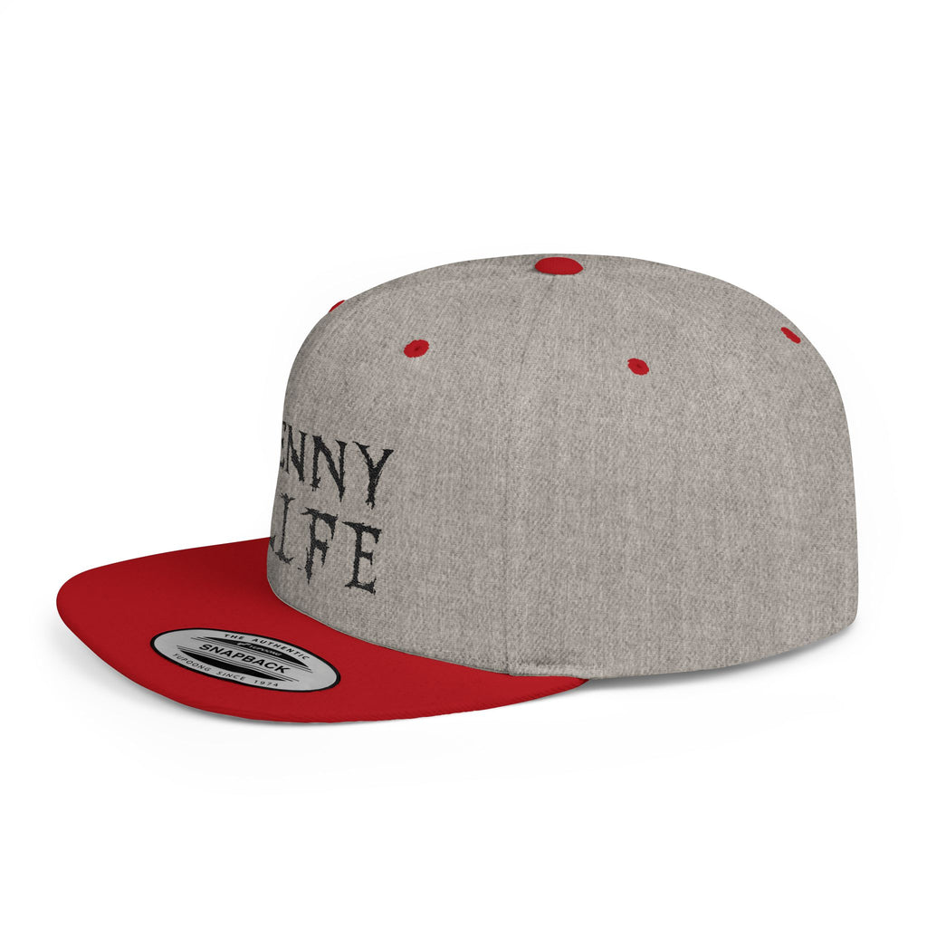 Henny-Snapback Hat — "Henny Life" Embroidered Flat Bill Cap