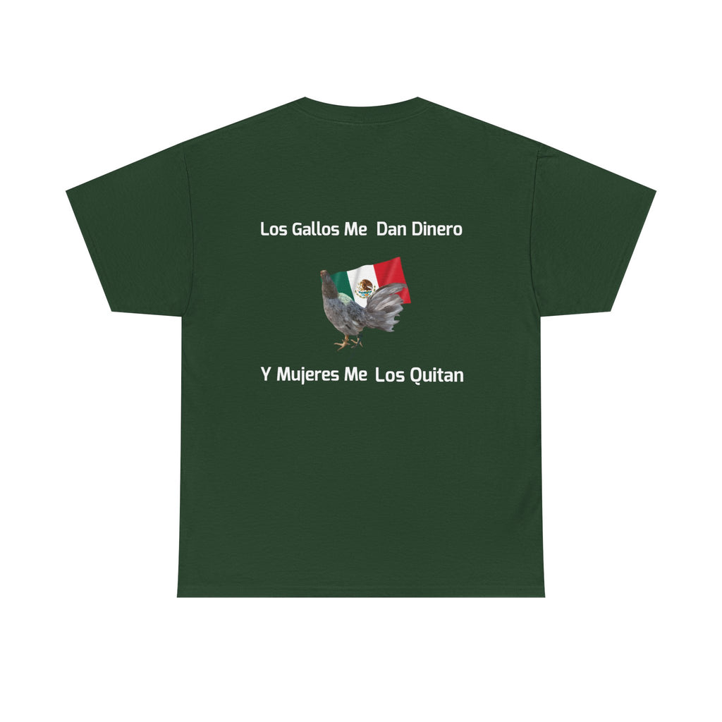 Henny-Gamefowl Tee — "Dro's Henny's Gamefarm" Mexican Flag Rooster Shirt