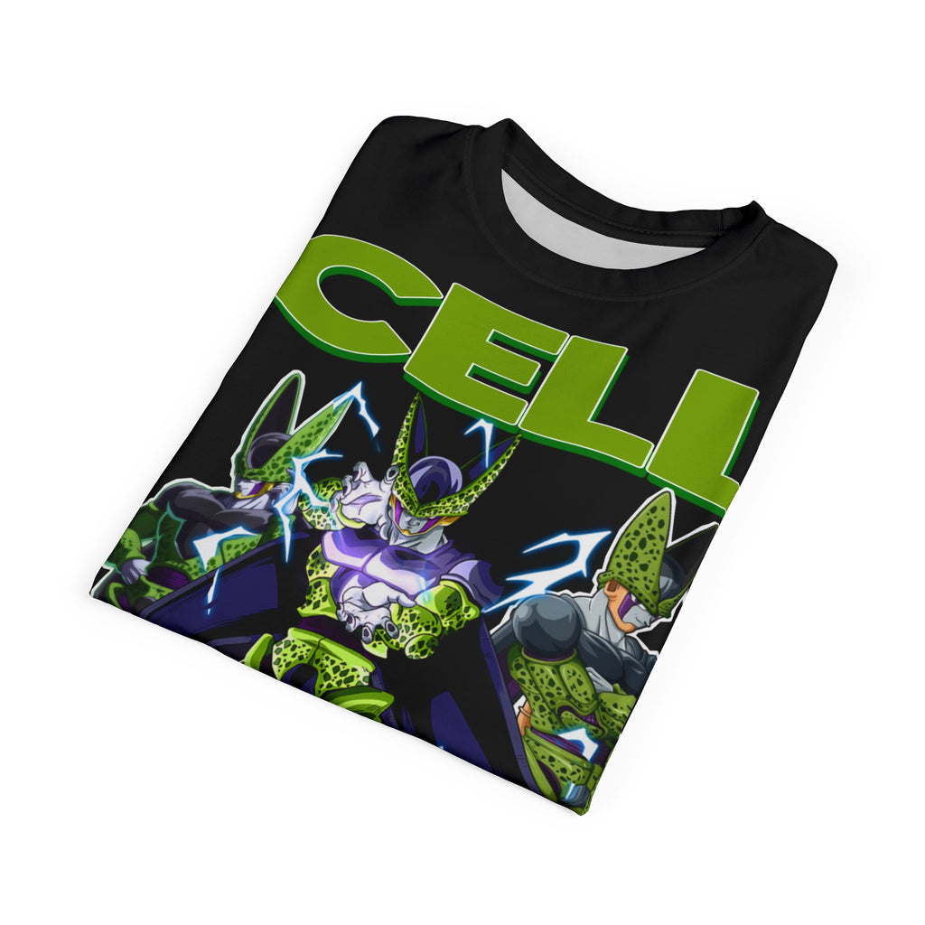 Dragon-Cell Graphic Tee — Anime Villain All-Over Print