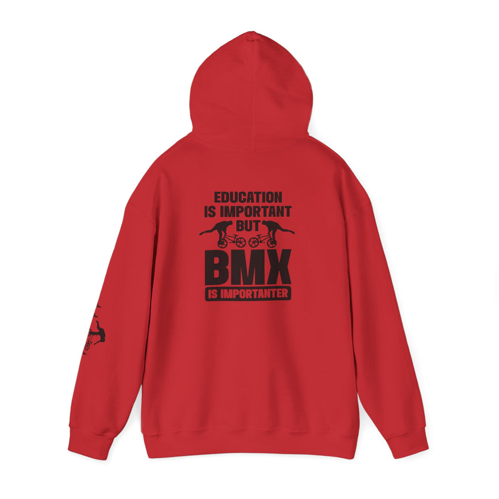 Rad-BMX Is Importanter Hoodie — Funny BMX Rider Sweatshirt