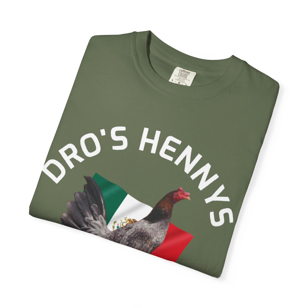 Henny- Gamefarm Rooster T-Shirt — "Dro's Henny's Gamefarm" Poultry Farm Tee