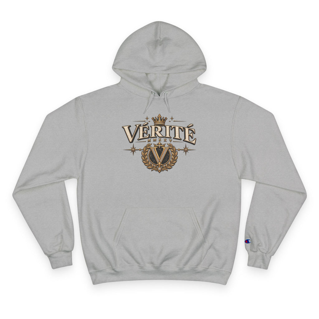 Verité -Champion Hoodie — "Built on Truth & Purpose" White Pullover