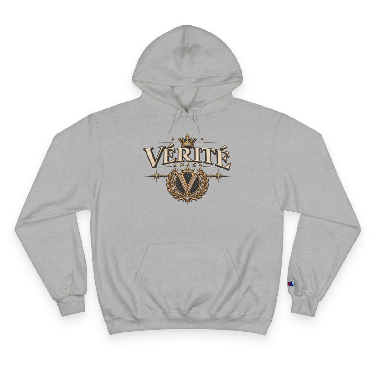 Verité -Champion Hoodie — "Built on Truth & Purpose" White Pullover
