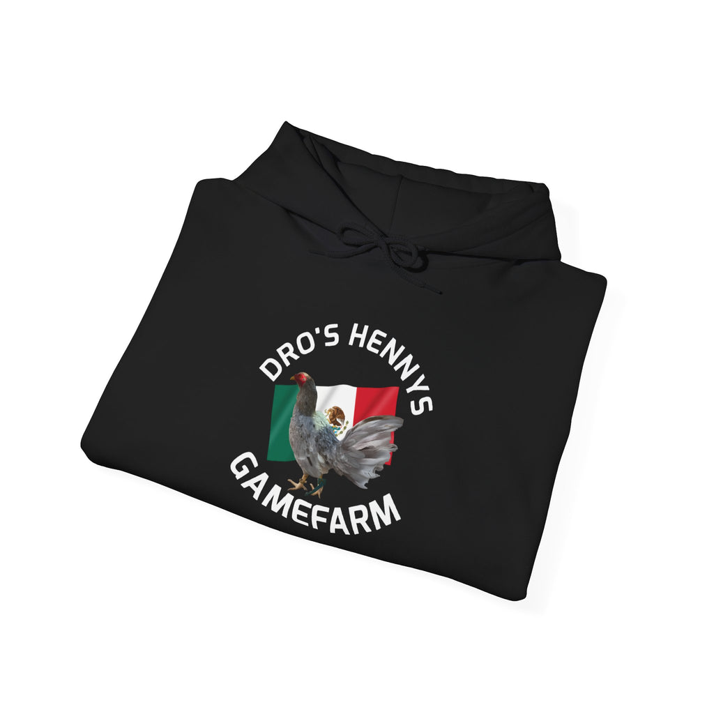 Henny-Gamefarm Hoodie — Dro's Kenny's Logo Sweatshirt (Mexican Flag)
