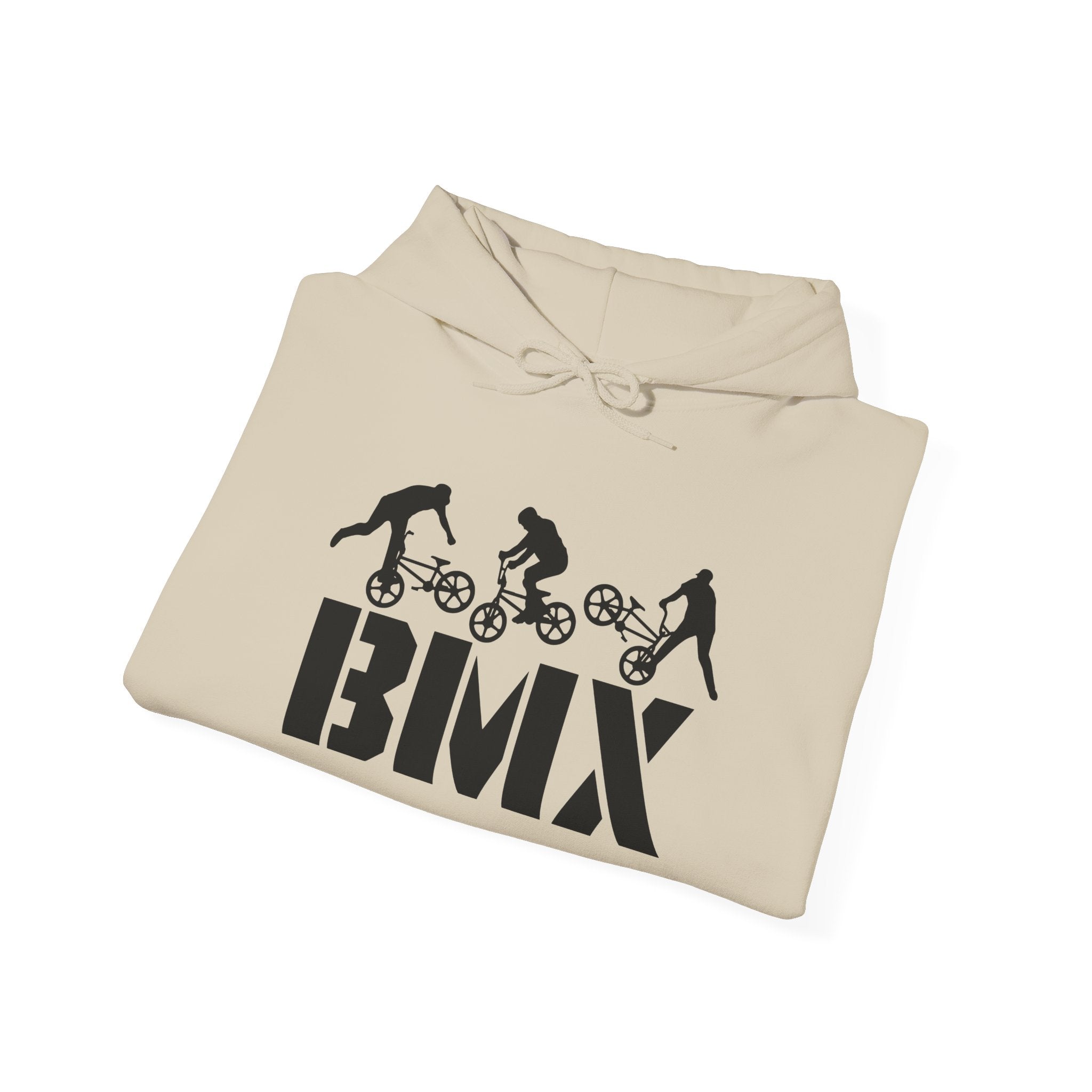 Rad-BMX Rider Hoodie — BMX Stunt Silhouettes Pullover for Riders & Fans