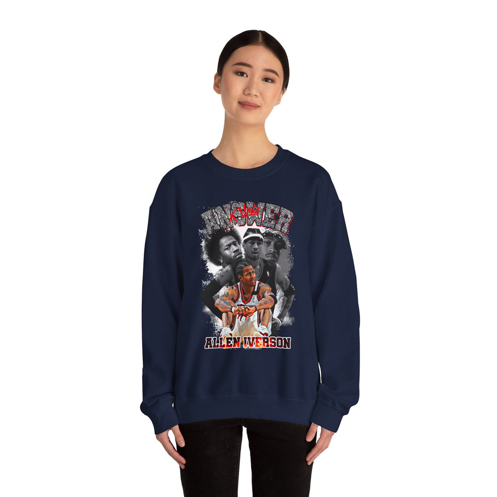 Retro-Allen Iverson Retro Crewneck Sweatshirt