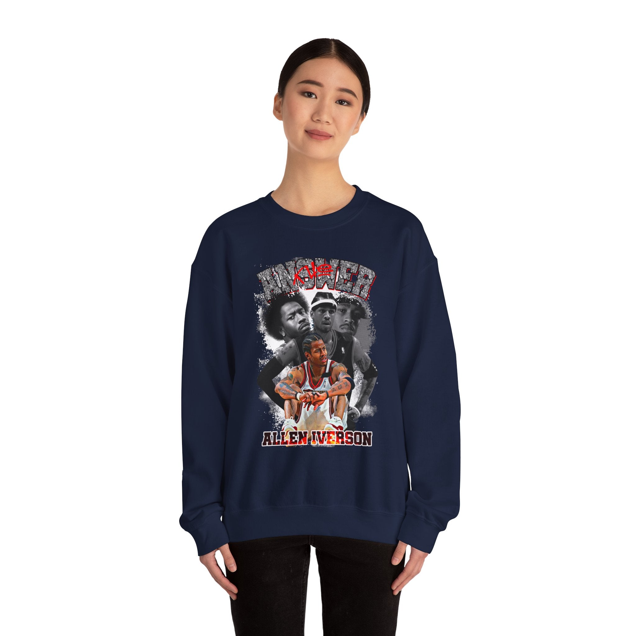 Retro-Allen Iverson Retro Crewneck Sweatshirt
