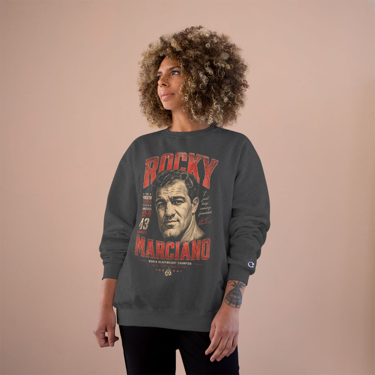 Retro Champion Tribute- Boxing Sweatshirt - Retro