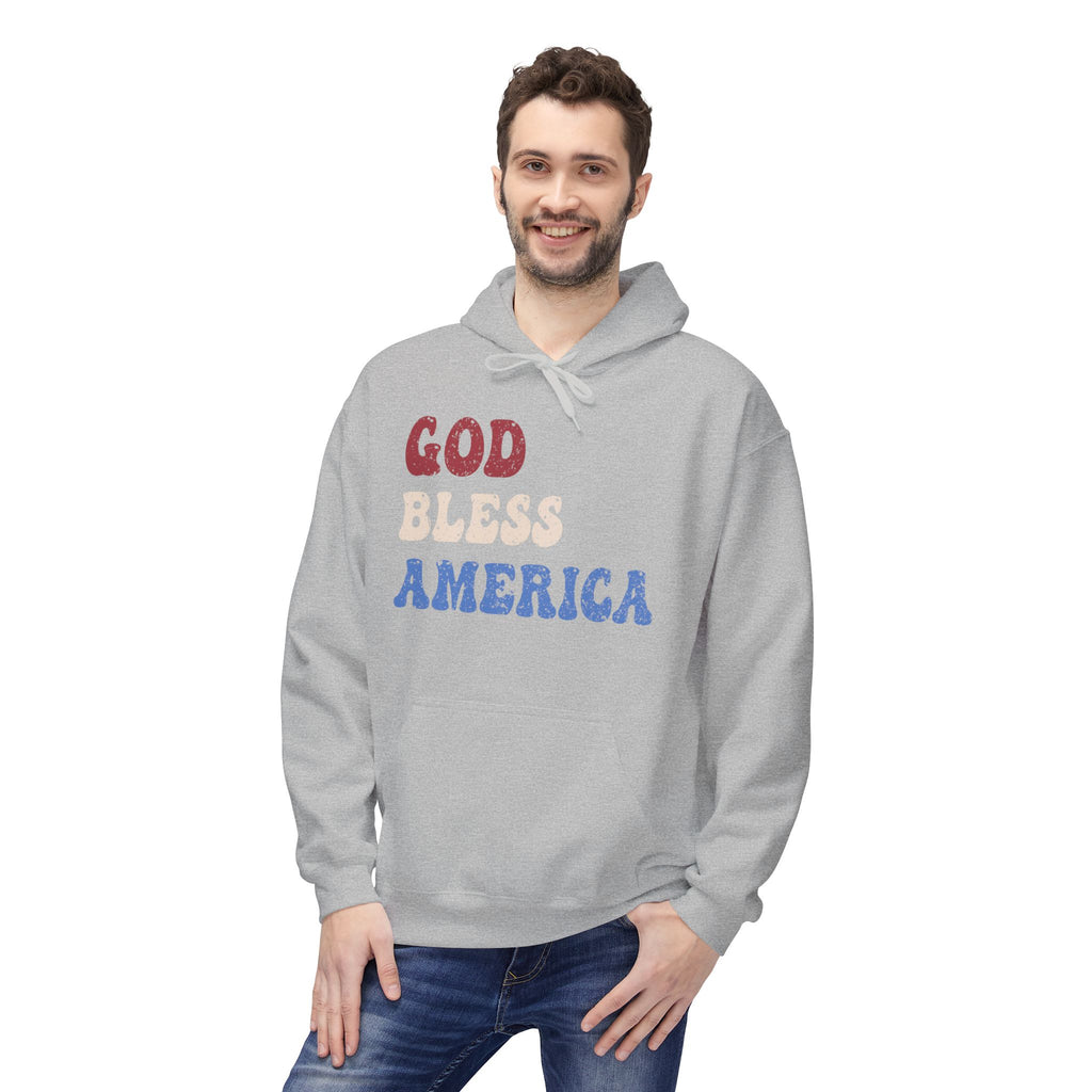 Ant-Hoodie - "God Bless America" Patriotic Ape Graphic USA Hoodie