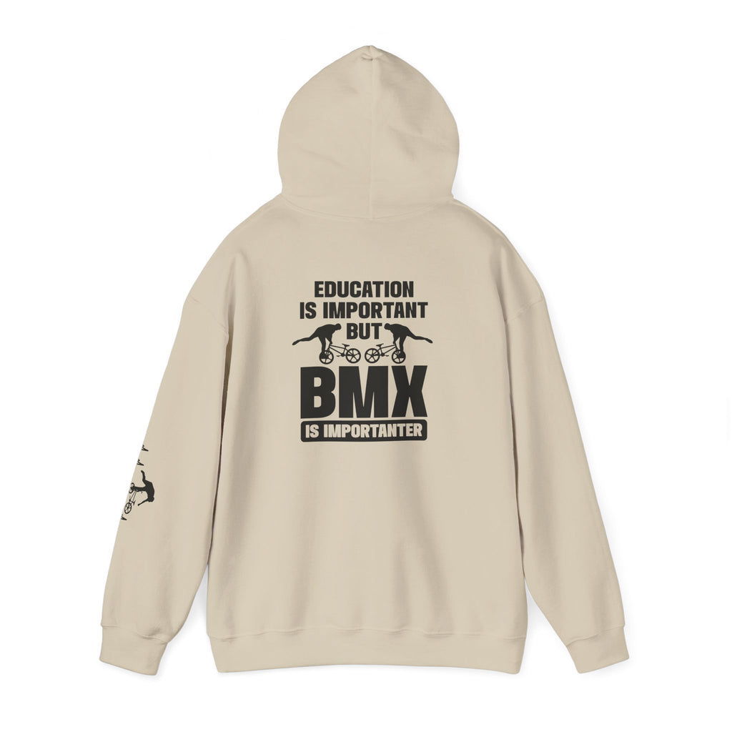 Rad-BMX Is Importanter Hoodie — Funny BMX Rider Sweatshirt