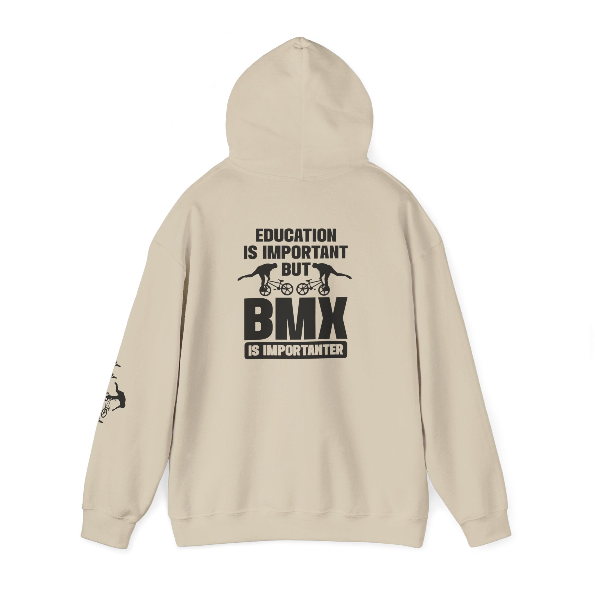 Rad-BMX Is Importanter Hoodie — Funny BMX Rider Sweatshirt
