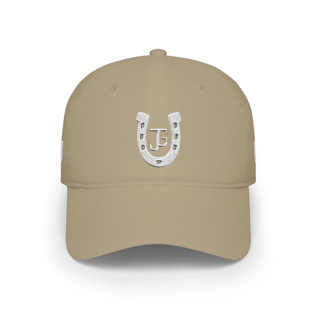 JG-Low Profile Baseball Cap — Lucky Horseshoe Embroidered Cap