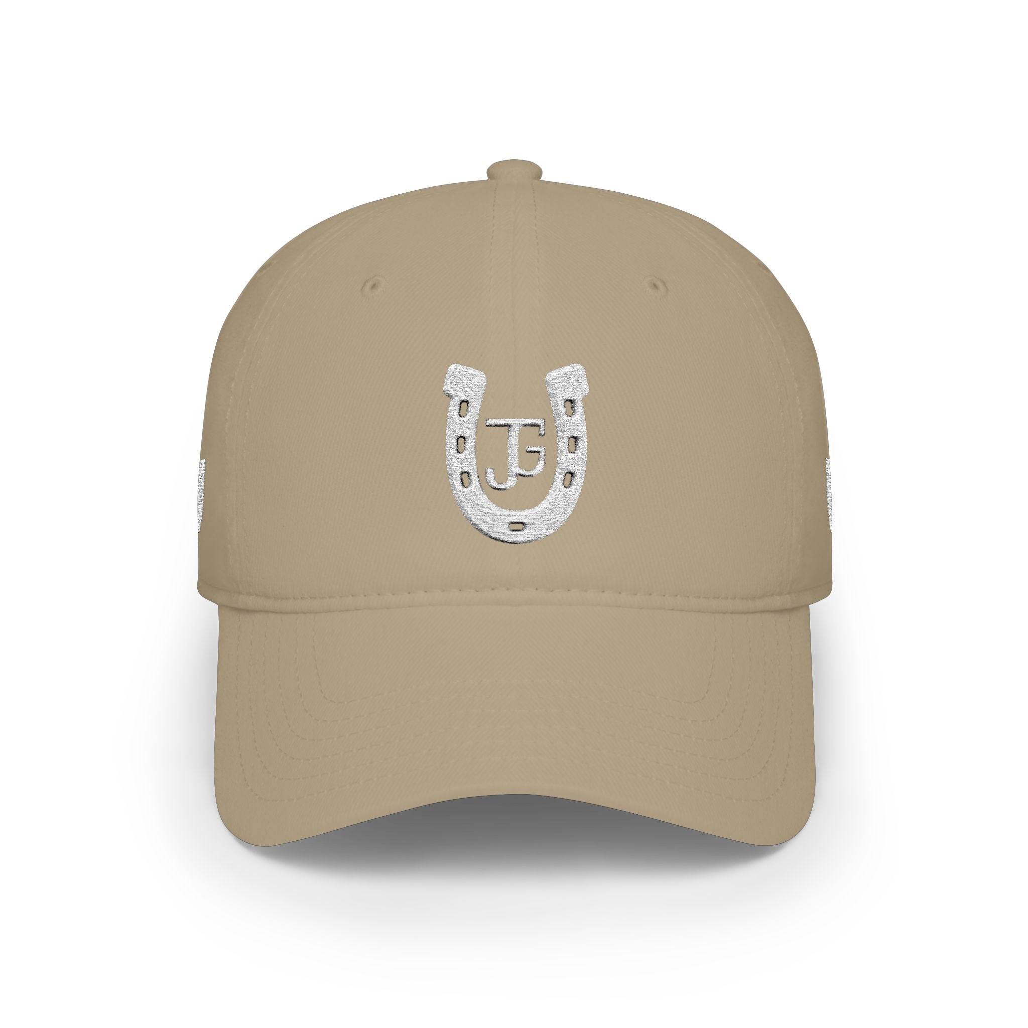 JG-Low Profile Baseball Cap — Lucky Horseshoe Embroidered Cap