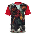 Mindset- Hip Hop Duo Graphic Tee — Vintage Street Rap Illustration