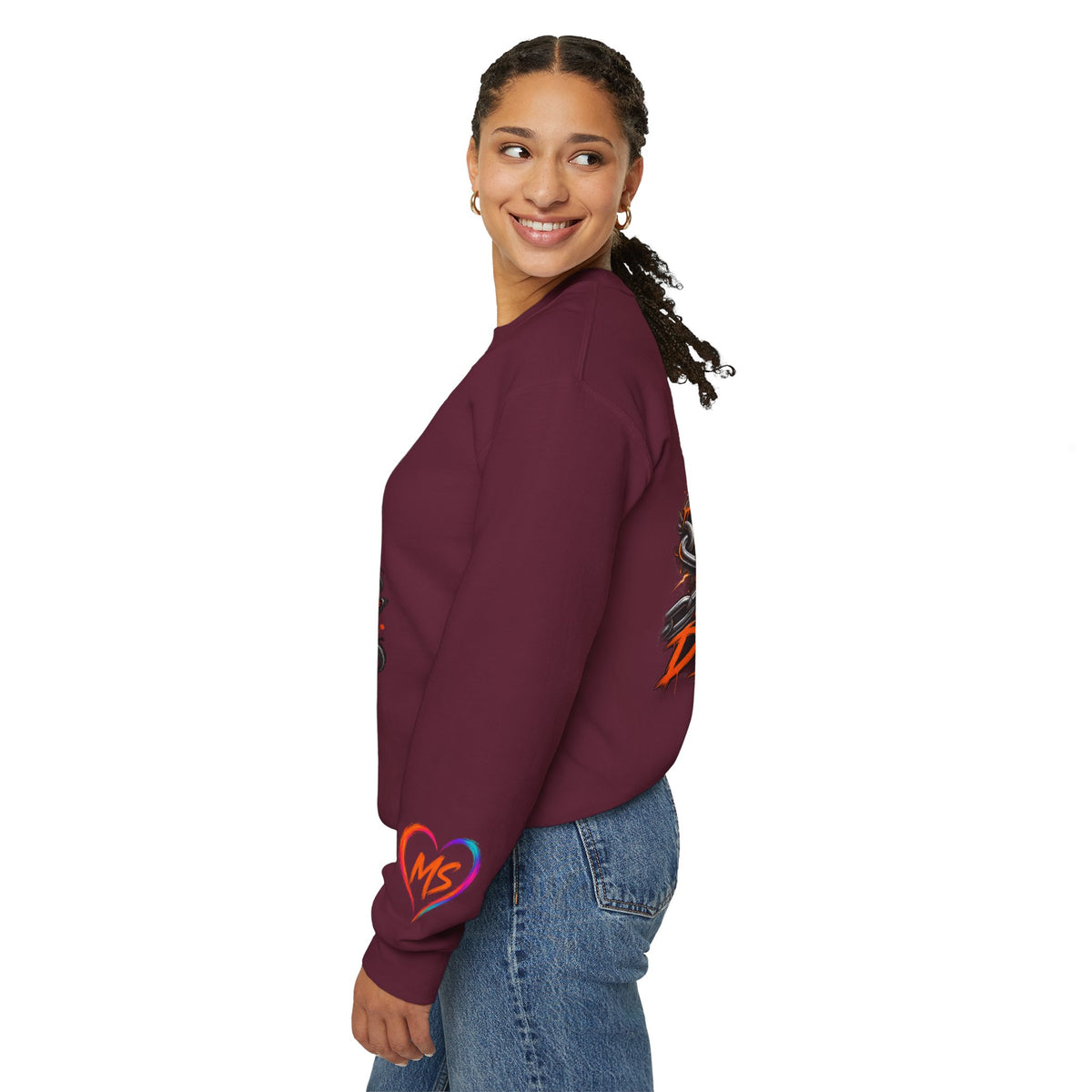 MS- Awareness Skull Crewneck Sweatshirt — "My Lesions Don’t Define Me"