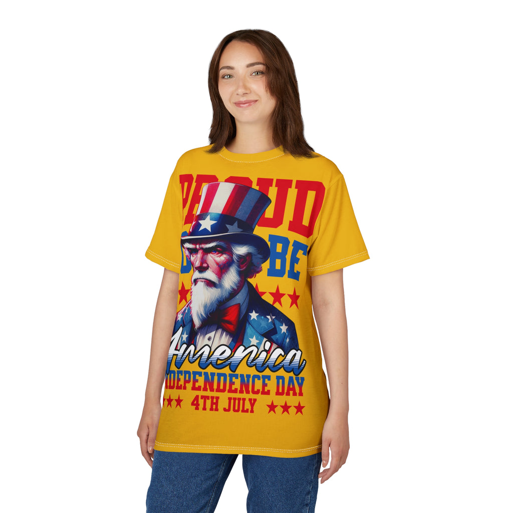 America-Independence Day T-Shirt — "Proud to be America" 4th of July Patriotic Tee