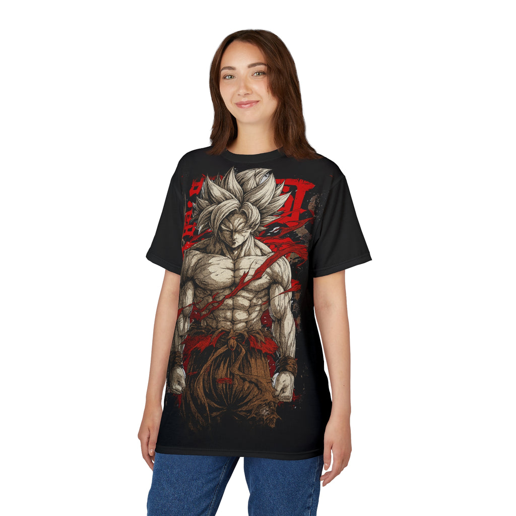 Dragon- Warrior Graphic Tee — Anime Fighter All-Over Print