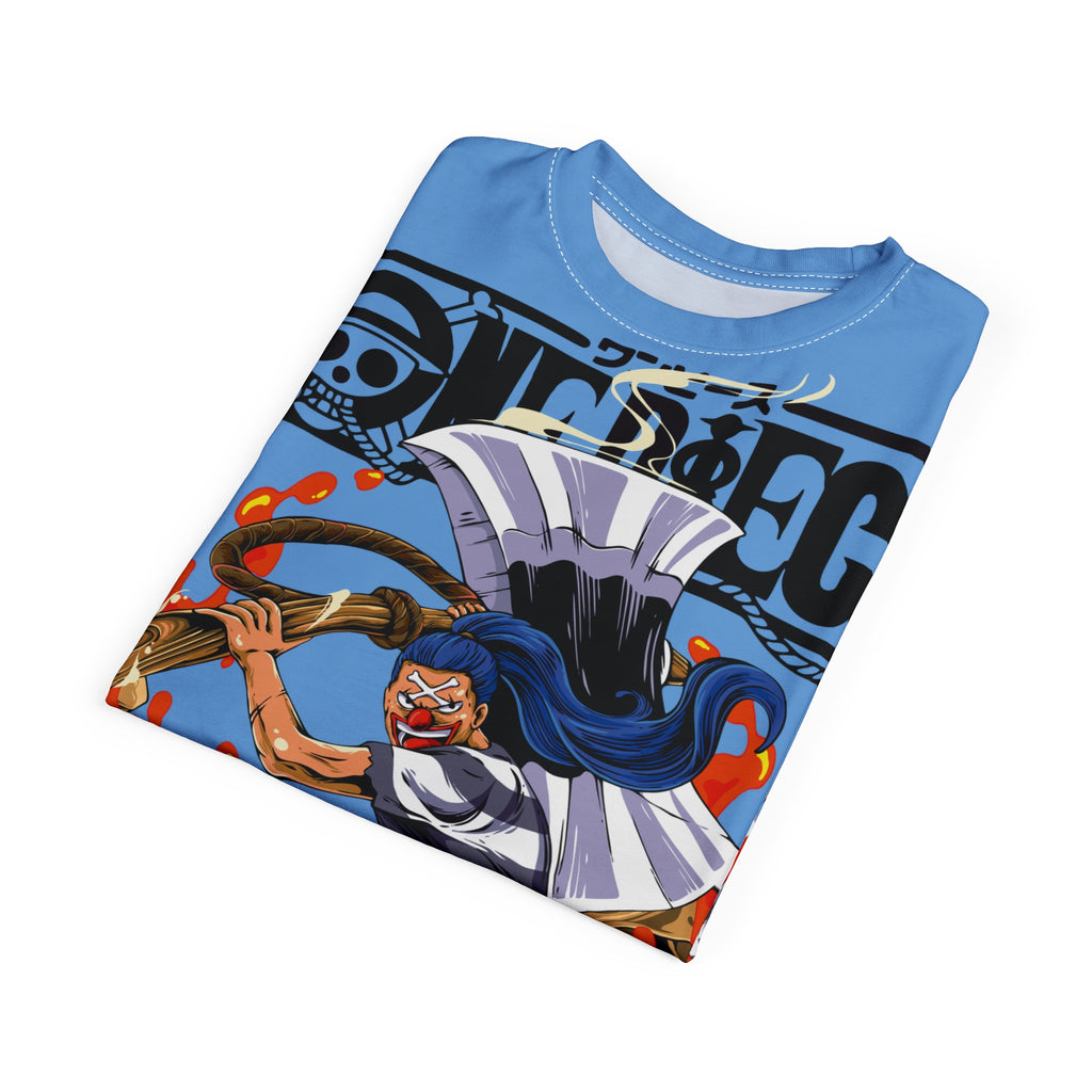 Anime -Pirate Crew Graphic Tee — Flame Warrior All-Over Print