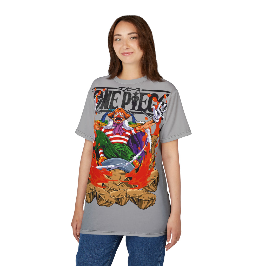 Anime- Buggy the Clown Graphic Tee — Anime Pirate Captain All-Over Print