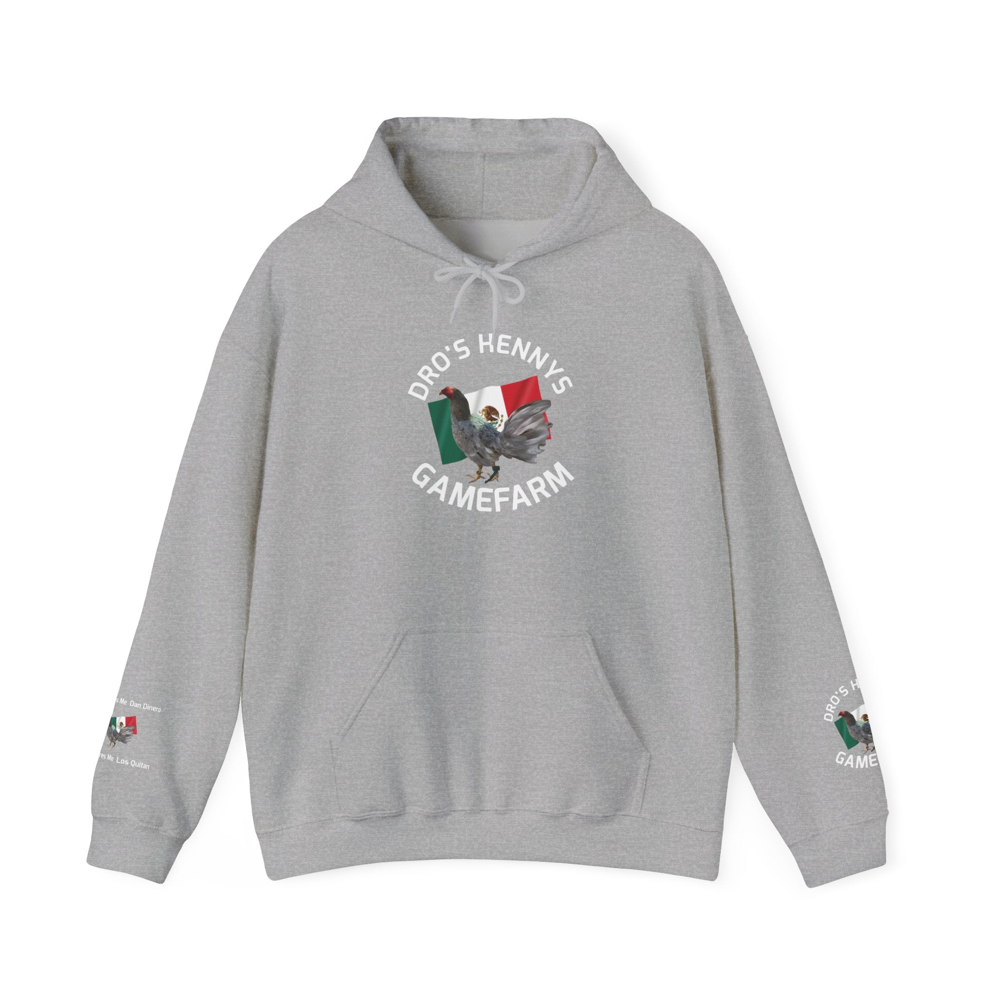 Henny-Gamefarm Hoodie — Dro's Kenny's Logo Sweatshirt (Mexican Flag)