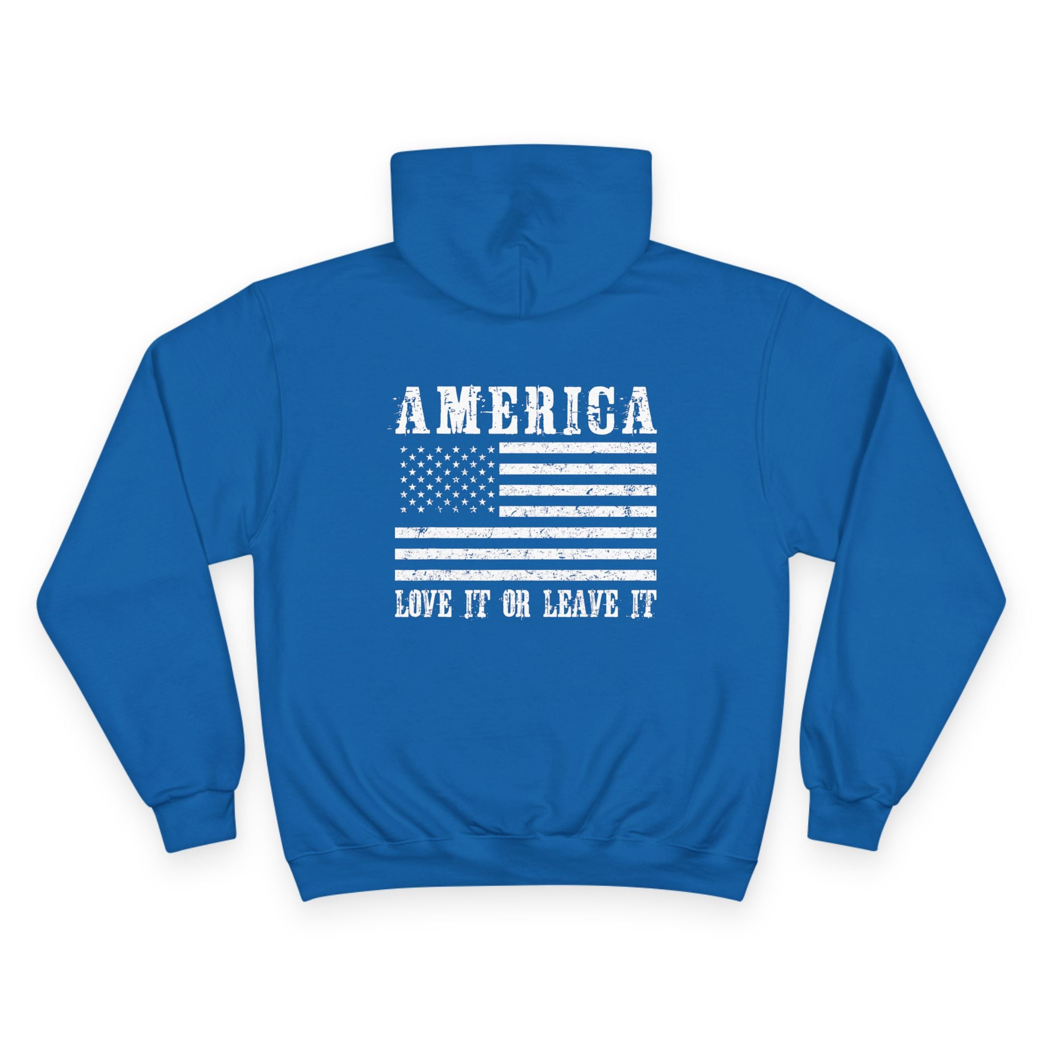 Ant-God Bless America Hoodie — Patriotic "Love It or Leave It" Flag Pullover