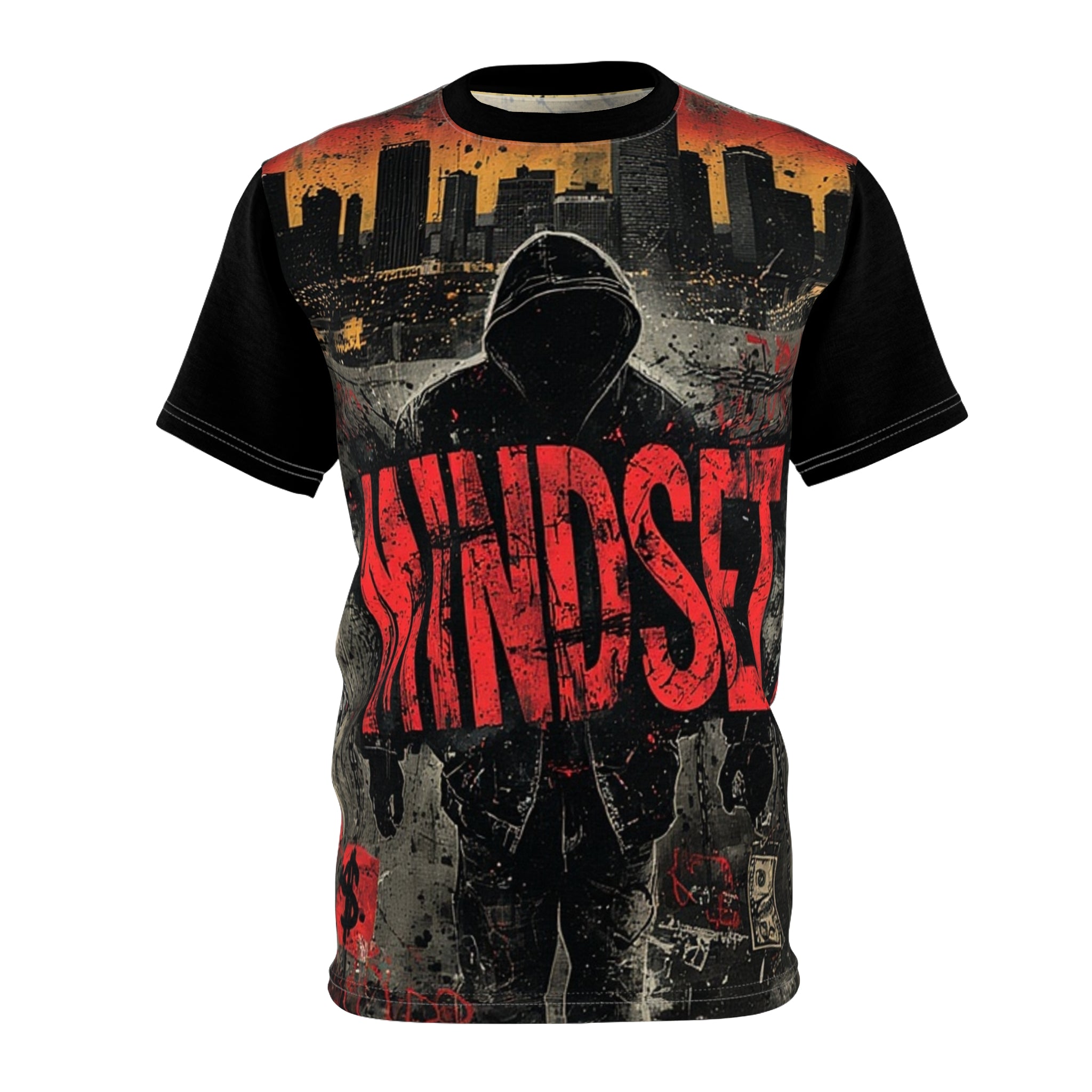 Mindset- Graphic Tee — Urban Hoodie Silhouette Streetwear AOP