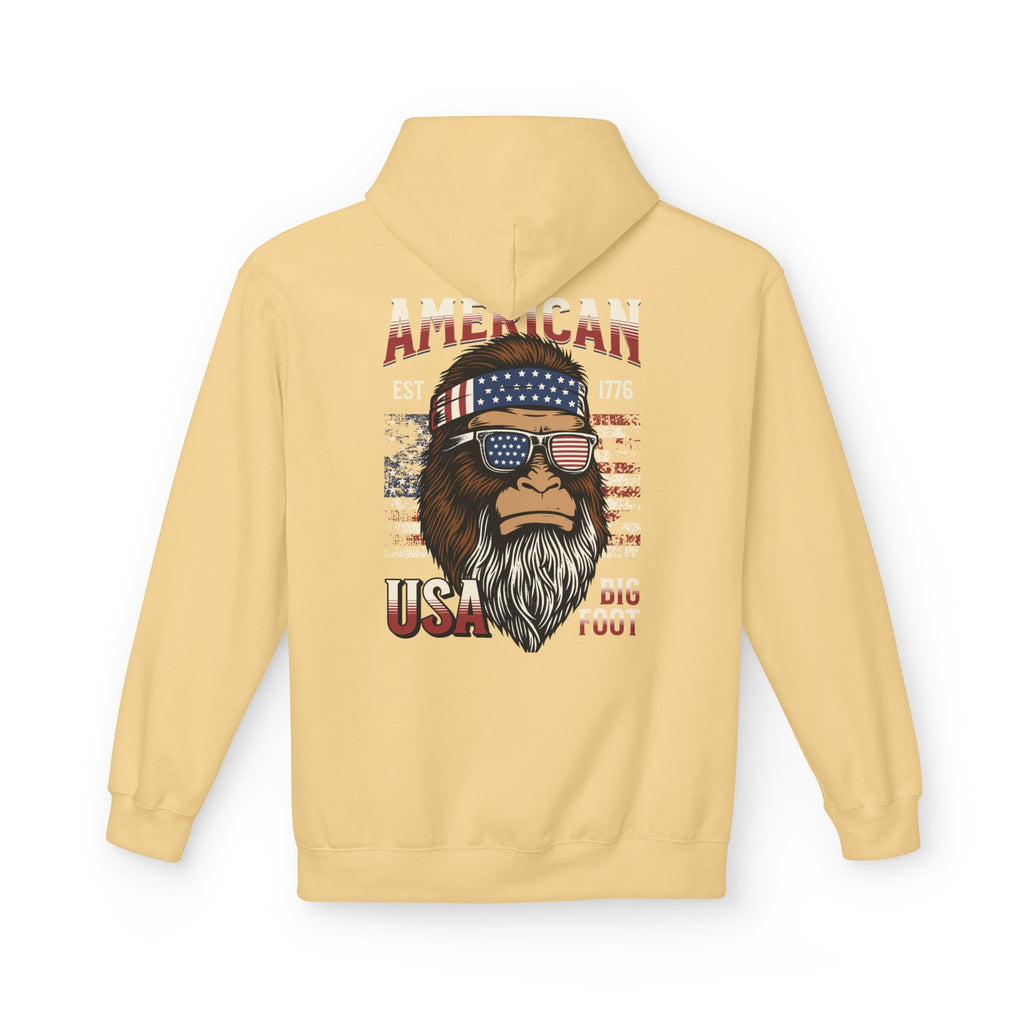 Ant-Hoodie - "God Bless America" Patriotic Ape Graphic USA Hoodie