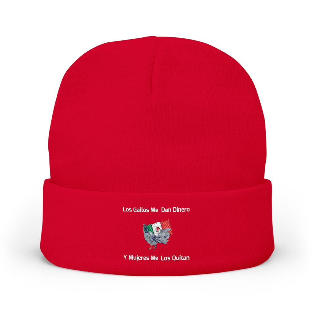 Henny- Embroidered Mexico Travel Patch Knit Beanie