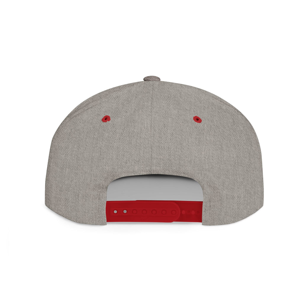 Mindset-Snapback Hat — "Kille" Skull Graphic Flat Bill Cap