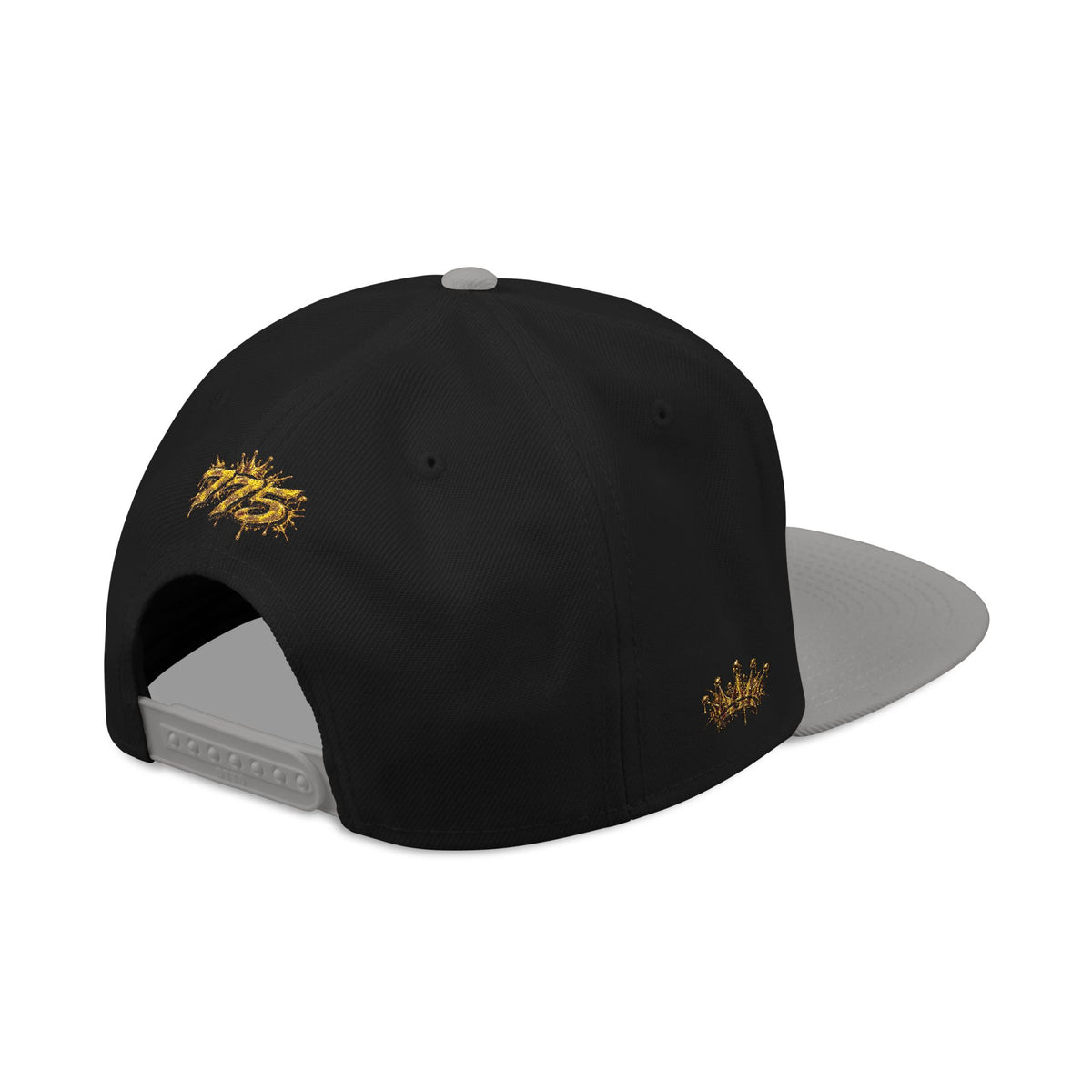 Hat-Embroidered Gold Graffiti Snapback Hat