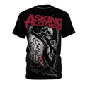 Metal- Asking Alexandria Skull Shield Tee — Metal Band Graphic T-Shirt