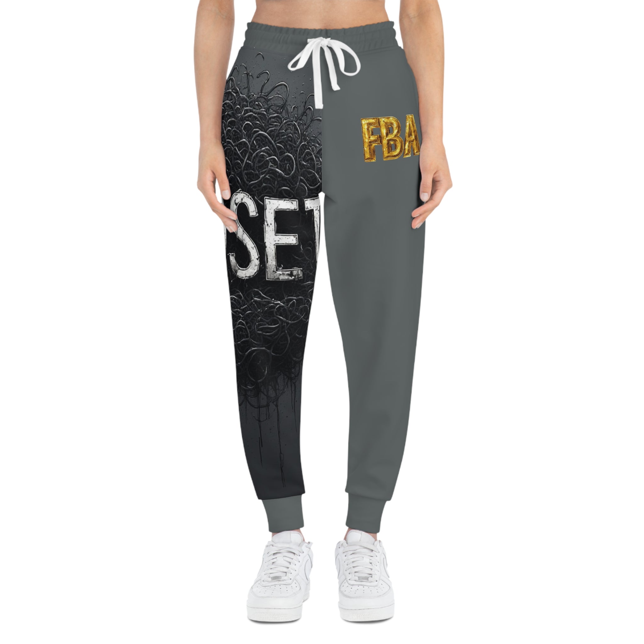 Mindset- Motivational 'Mindset Reset' Athletic Joggers — Graphic AOP Casual Sweatpants