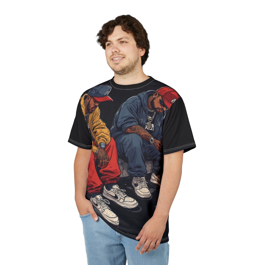 Mindset- Streetwear Graphic Tee — Twin Hip-Hop Artists Illustration