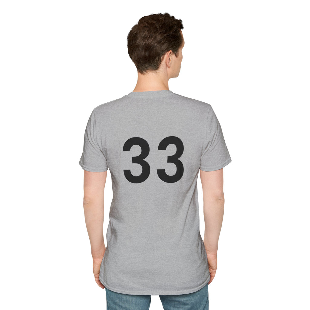 Rad- Life T-Shirt — Motocross Rider Tee with Back Number 33