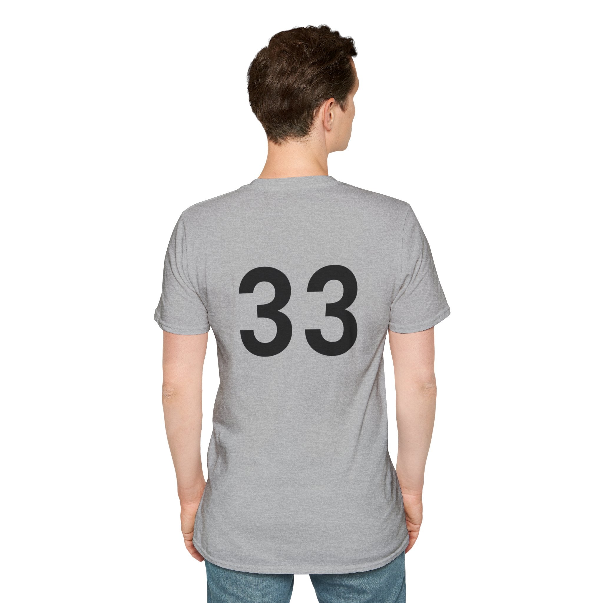 Rad- Life T-Shirt — Motocross Rider Tee with Back Number 33