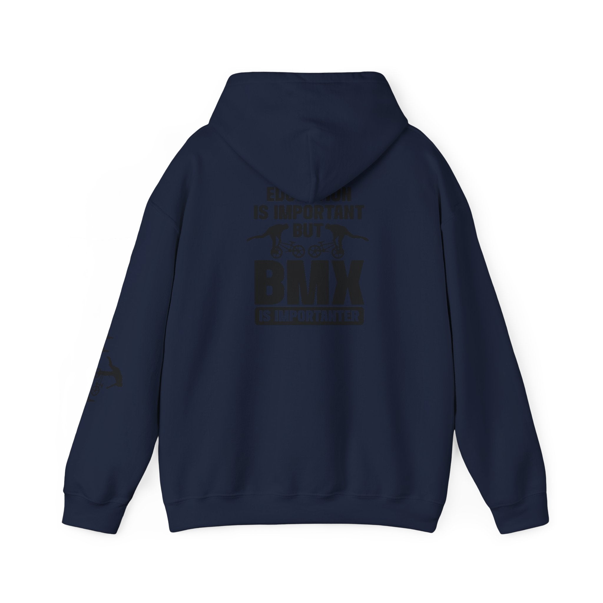 Rad-BMX Is Importanter Hoodie — Funny BMX Rider Sweatshirt