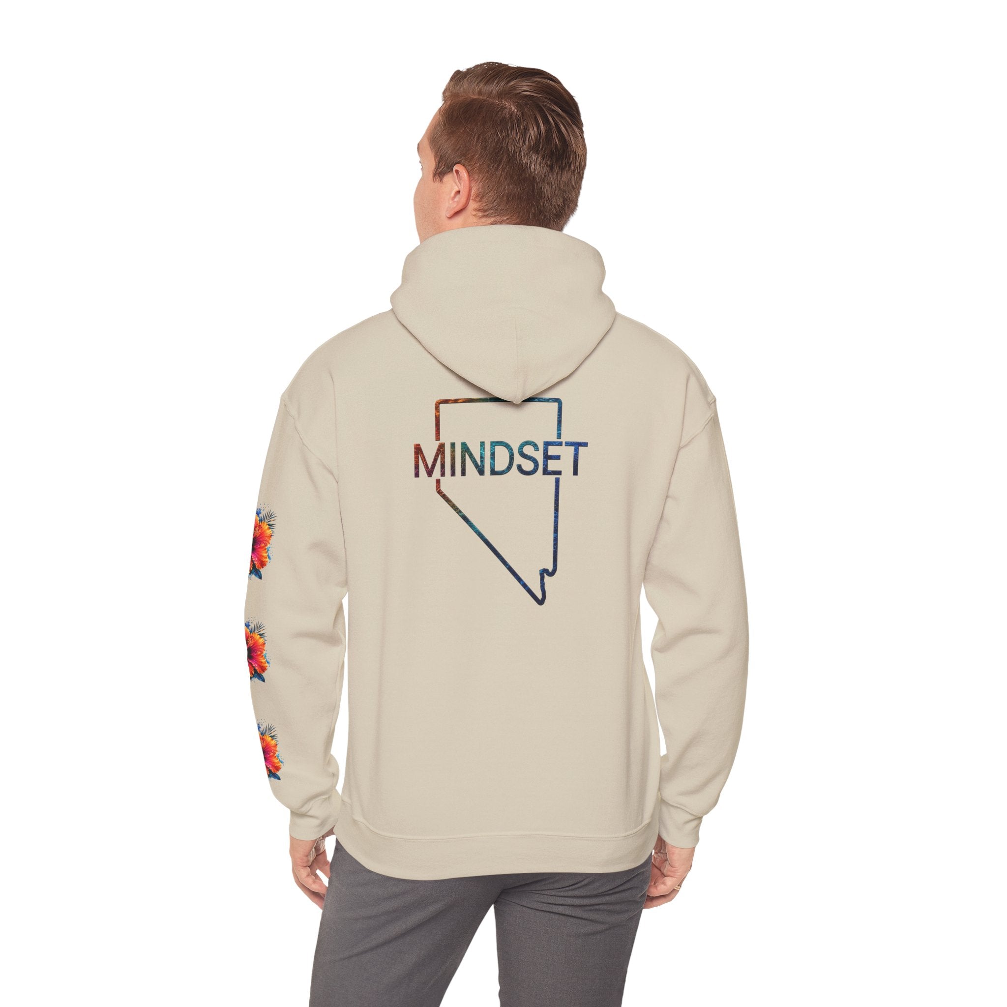 Tiff-Mindset Nevada Floral Hoodie — ‘Dream Believe’ Graphic Pullover