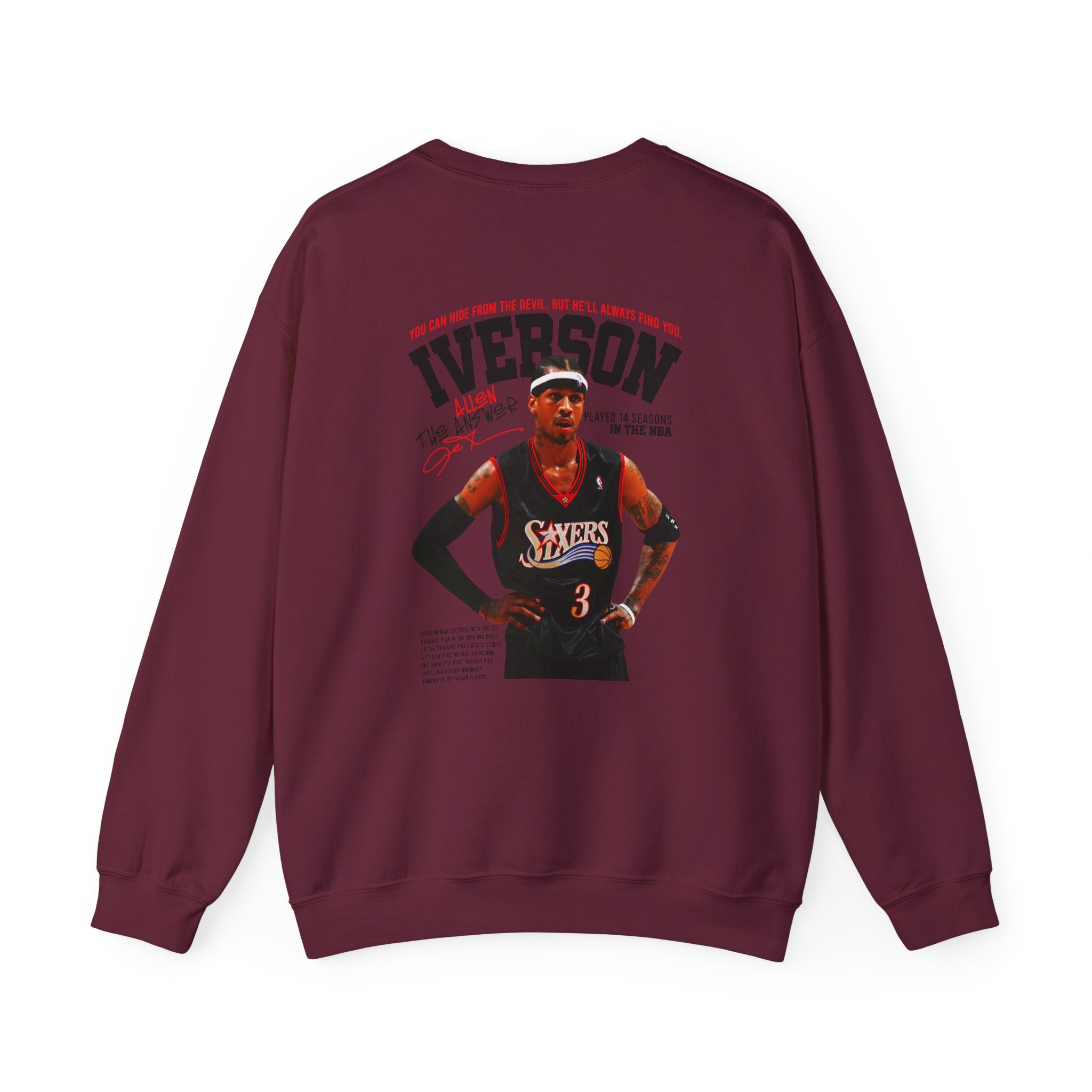 Retro-Allen Iverson Retro Crewneck Sweatshirt