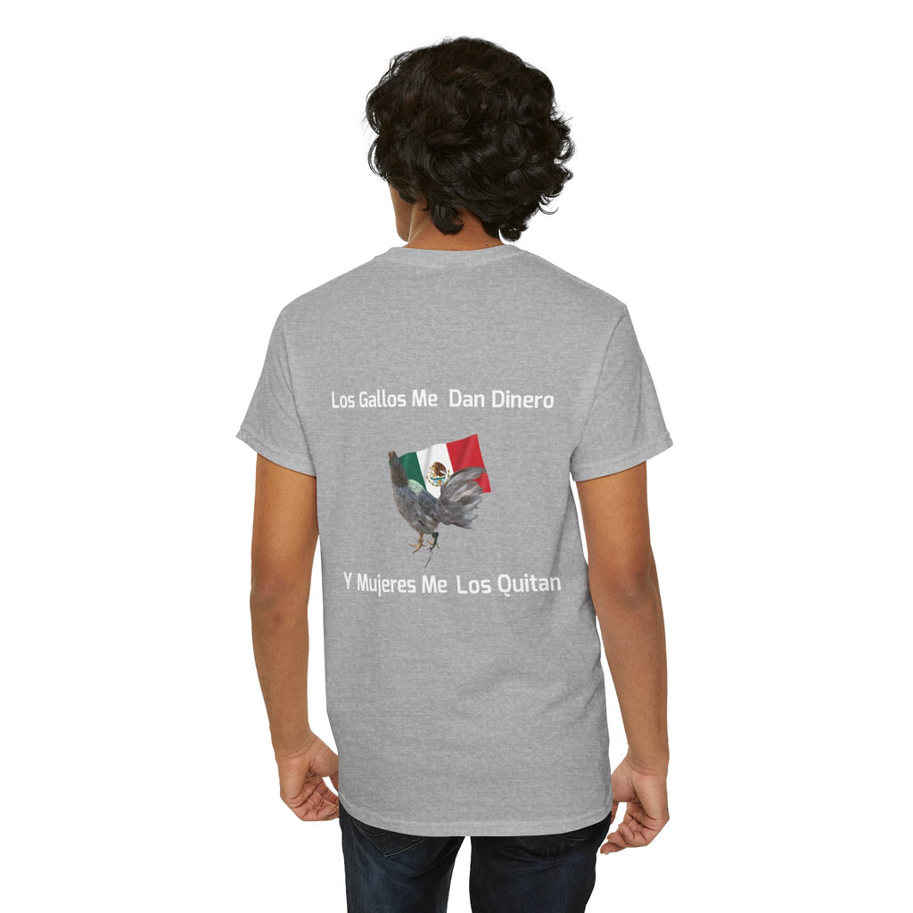 Henny-Gamefowl Tee — "Dro's Henny's Gamefarm" Mexican Flag Rooster Shirt