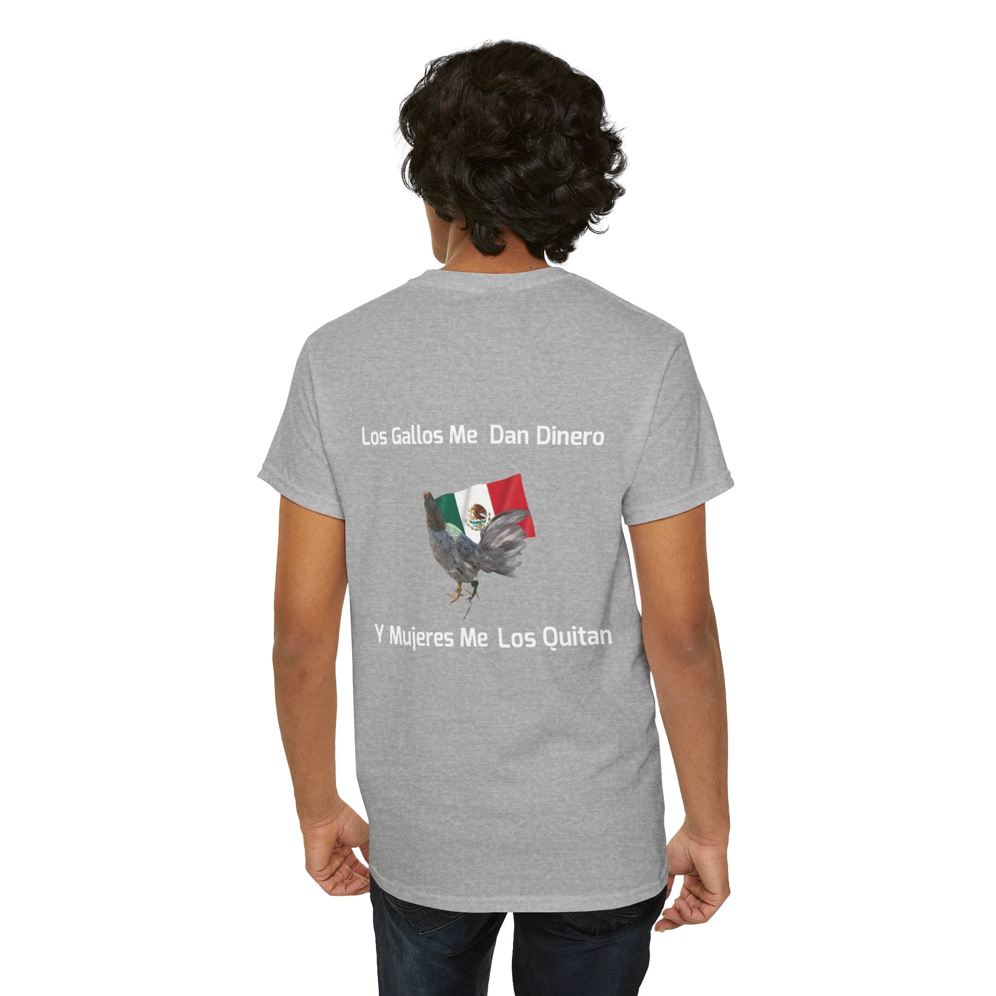 Henny-Gamefowl Tee — "Dro's Henny's Gamefarm" Mexican Flag Rooster Shirt