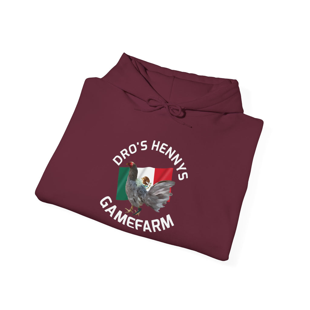 Henny-Gamefarm Hoodie — Dro's Kenny's Logo Sweatshirt (Mexican Flag)