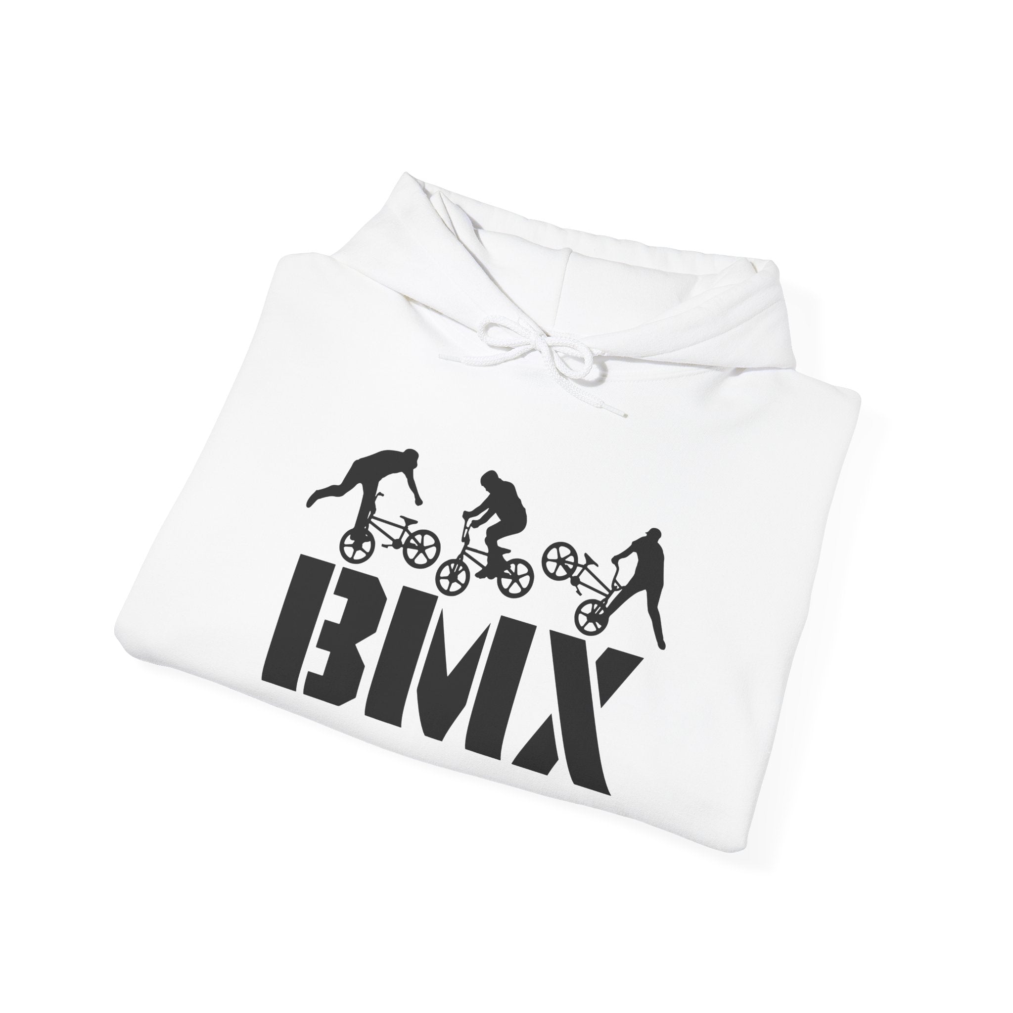 Rad-BMX Rider Hoodie — BMX Stunt Silhouettes Pullover for Riders & Fans