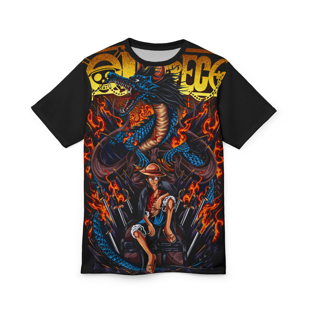 Anime-Dragon & Pirate Graphic Tee — Bold Anime-Inspired All-Over Print