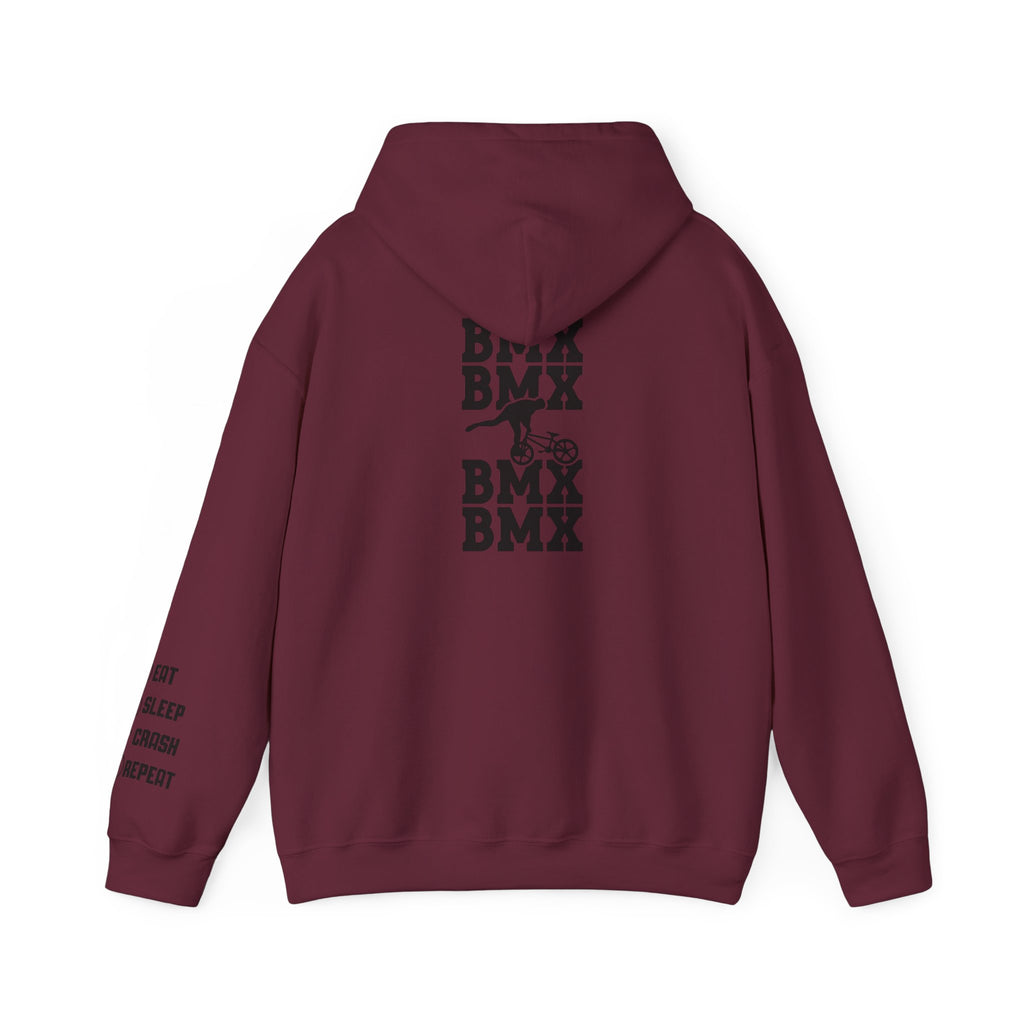Rad-BMX Rider Hoodie — BMX Stunt Silhouettes Pullover for Riders & Fans