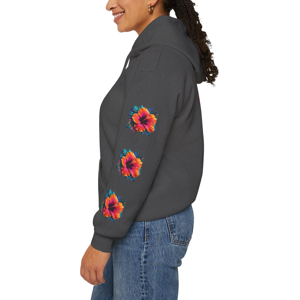 Tiff-Mindset Nevada Floral Hoodie — ‘Dream Believe’ Graphic Pullover
