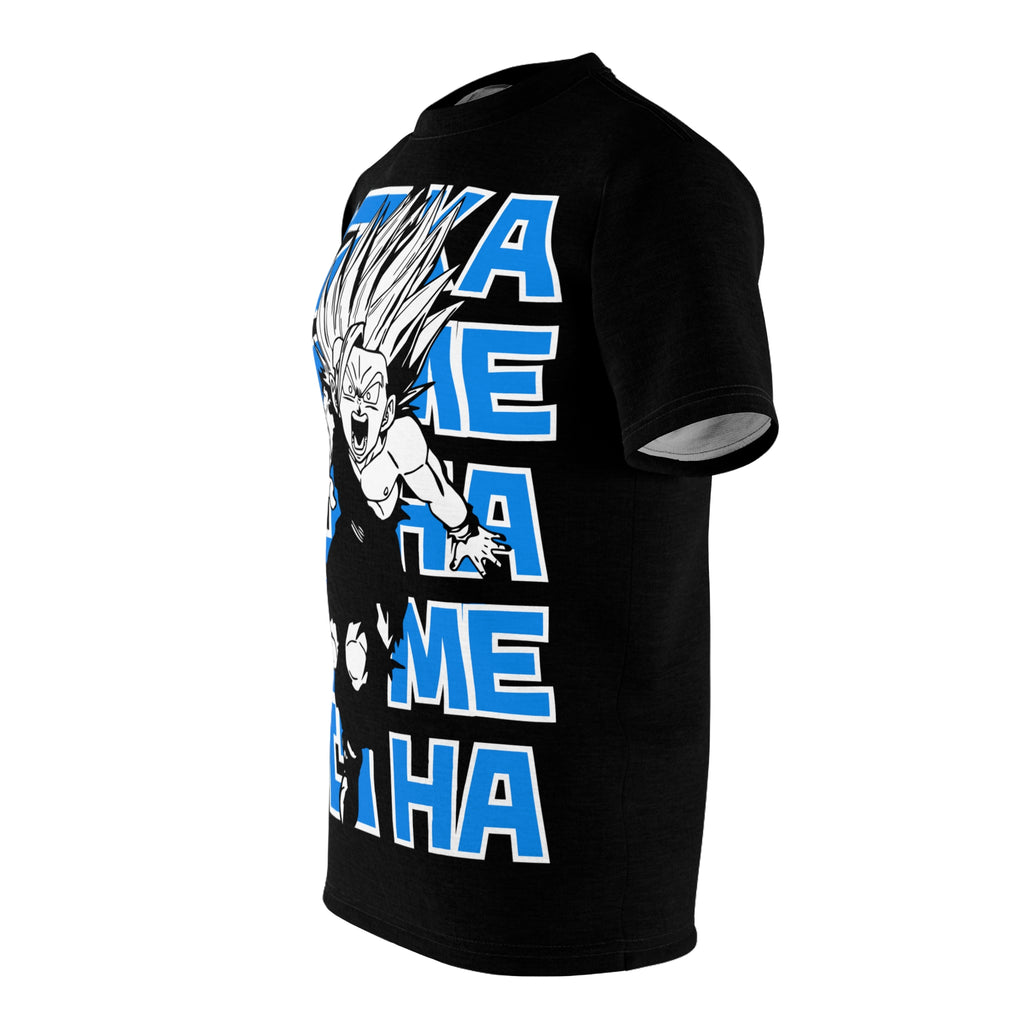 Dragon-Fighter Super Saiyan Graphic Tee — Bold Anime All-Over Print