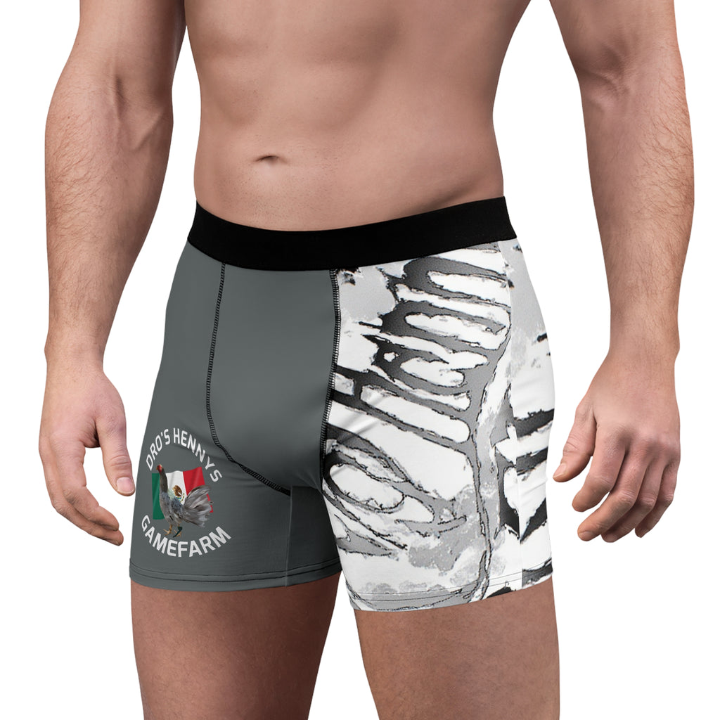 Henny- Men's Boxer Briefs — Dro's Henny's Gamefarm Mexican Gamefowl Graphic